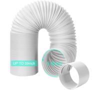 UNAOIWN Portable Air Conditioner Hose with Coupler, 5.9"/15CM Anti-Clockwise Thread Universal AC Exhaust Vent Duct, AC Tube Hose Kit Extension Parts Accessories Length up to 59”