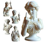 Unapologetic Venus: The Middle Finger Statue, Bold Modern Art Decor for Home & Office, Rebellious Gift for Women & Men, Resin Figurine for Desk & Shelf