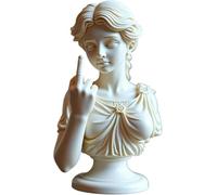 Unapologetic Venus: The Middle Finger Statue, Rebellious Bold Modern Art Decor, Greek Goddess Gesture Statue Sculpture Ornament for Modern Rebels, Roman Mythology Ornament for Arts Lovers (B)