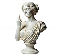 Unapologetic Venus: The Middle Finger Statue,Venus with Attitude Statue of Goddess Venus Statue Resin Ornament,Rebellious Gift for Women & Men,Unique Rebellious Gift for Rule-Breakers for Art Lovers
