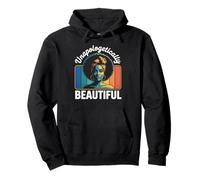 Unapologetically Beautiful Afro Retro Black Pride Pullover Hoodie