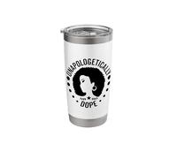 Unapologetically Dope Melanin Black Afro African American Stainless Steel Insulated Tumbler