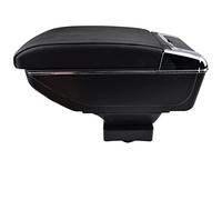 UNARAY Car Armrest Fit For Citroen C4 Hatchback 2004-2010 Centre Cup Holder Leather Center Console Storage Box 2005 2006 2007 2008 2009 Accessories (Size : Black thread)