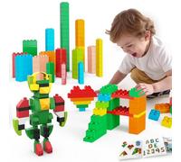 Unasas Building Blocks for Kids Toddlers Including a Robot, 209-piece Large Classic Building Bricks Set for Ideal Christmas/Birthday Gifts for Boys & Girls Ages 3, 4, 5, 6, 7, 8