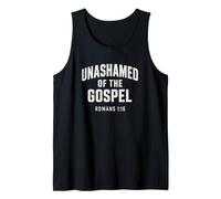 Unashamed of the Gospel, Christian Teen Romans 1:16 Tank Top