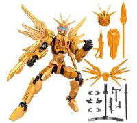 Unassembled T13 Action Figures Set, 3D Printed Dummy 13 Action Figure, Multi-Jointed Movable Robot Warrior, Shapeshift Lucky Robo 13 Mobile Robot for Game Lovers Sci-Fi Enthusiasts Home Decor(A4)