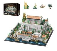 Unativer Architecture Acropolis of Athens Building Blocks Set, 1988 Pcs Famous Landmark Architecture Building Kit, MOC Modular House Bbuilding Blocks Kit, Display Model Kit and Home Decor