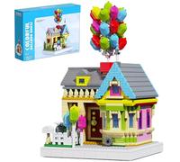 Unativer Balloon House Blocks Set, 1249 PCS Colorful Hot Air Balloon Mini Bricks Model Toys, STEM Street View Architecture Micro Construction Kit, Ideas Gifts for Kids, Adults Aged 6+