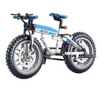 Unativer Bicycle Building Blocks Set, 228 PCS Cool Design Bike Model Kit, High Simulation Technology Bicycle Building Toys, Home Office Decor Display, Gift for Kid Adult (D)