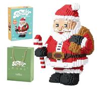 Unativer Christmas Santa Claus Building Blocks Set, Festive Holiday Construction Toy with Reindeer, Christmas Tree & Snowman, DIY Winter Scene Model Kit for Kids & Adults, 2694 PCS