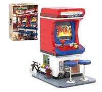 Unativer Classic Retro Arcade Building Blocks Set, 589 PCS Mini Bricks Nostalgic Game Machine Model Toys for Fun & Collecting, Creative DIY Construction Kit for Kids & Adults Aged 6+