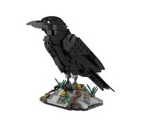 Unativer Crow Building Blocks Set, 357 PCS MOC Black Bird Animals Building Toys for Home Display, Desktop Decoration DIY Building kit, Creative Gift for Adults, Nature Lovers