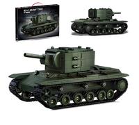 Unativer KV-2 Heavy Tank Building Blocks Set, Historical Soviet Armored Vehicle Brick Model, Assault Military Truck Building Kit for Teens & Adults, Collectible Gift for History Fans, 810 PCS