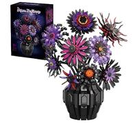 Unativer Magic Sunflower Building Blocks Set, 1183 PCS Artificial Floral Model Toys, Botanical Plants Collection Construction Kit with Vase for Home Desk Decor, Birthday Gift for Mother's Day
