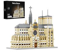 Unativer Notre Dame Cathedral Architecture Building Set for Adults, 2908 PCS Mini Bricks Gothic Church Landmark Model Kit