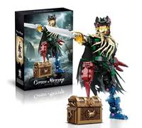 Unativer Pirate Octopus Captain Building Blocks Set, MOC Robot Warrior Construction Set, STEM Pirate Sea Adventure Playset Model Toys for Home Office Decor Creative Gift for Teens, Adults, 1705 PCS