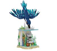 Unativer Realistic Kingfisher Bird Building Blocks Set, 1310 PCS Nature Scene Wildlife Animals Construction Toys with Water Surface & Fish, Creative Educational Model Kit for Teens & Adults Aged 6+