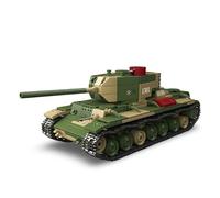 Unativer Soviet Heavy Tank Building Blocks Set, 876 PCS KV-220 WWII Russian Armored Fighting Vehicle Building Toys for Adults & Teens, Historical Military Modular Construction Toy for Military Hobby