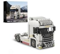 Unativer Technical European Truck Building Blocks Kit, 421 PCS Construction Vehicles Toy Model, DIY Truck Vehicle Model Building Set, Collectible Car Model Gift for Kid Adult (66032)