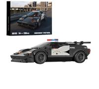 Unativer Technical Sports Car Model Building Set for Lambo Police Car, 266 PCS Racing Car Model Building Kit, Super Car Police Car Model Toy, Collectible Car Model Gift for Kid Adult