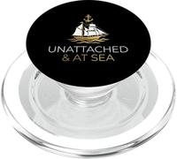 Unattached And At Sea Cruise Ship Solo Traveler Vacation PopSockets PopGrip for MagSafe