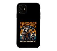 Unauthorized Astronomer Raccoon Observatory Space Case for iPhone 11