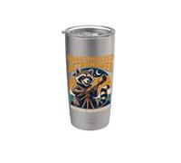 Unauthorized Astronomer Raccoon Observatory Space Stainless Steel Insulated Tumbler