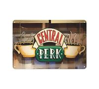 UNBARD Metal Sign Central Perk Cafe Painting Friends Tv Show Tin Sign Vintage Bar Man Cave Garage Kitchen Home Wall Decoration Art Sign 12 X 8 Inch