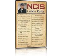 UNBARD NCIS Gibbs Rules 69 Rules Leroy Jethro Gibbs Signature Vintage Retro Metal Tin Signs for Bars, Cafes, Home Walls, Decorative Art Appreciation Home Decor 8 X 12 inch