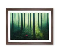 Unbeatable Spring Forest H1022 Framed Print for Living Room Bedroom Home Office Décor, Wall Art Picture Ready to Hang, Walnut A2 Frame (64 x 46 cm)