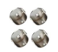 Unbekannt 4x Recess Bracket Curtain Rail Support Curtain Pole Bracket Wall Mount Suit 28mm Metal or Wooden Curtain Poles AOD