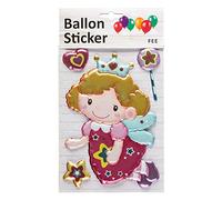 Unbekannt Balloon Stickers with 3D Effect Fairy Design Set of 4