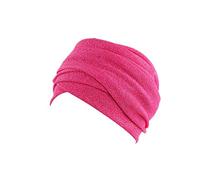 Unbekannt Beanie Chemo Hats Women's Super Soft Slouchy Summer Turban Headwear Head Wraps Beanie Hat Cap for Hair Loss, Cancer, Chemo, Hot Pink, One Size