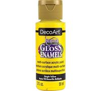 DecoArt Bright Yellow Americana Gloss Enamels 2 Ounces DAG-227