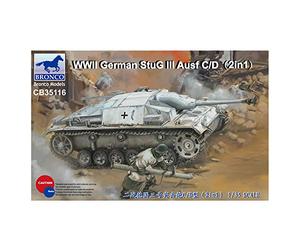 Unbekannt Bronco Models CB35116 Model Kit WWII German StuG III Ausf C/D with 75 mm STUK 37/L24 & 75 mm STUK40/L48 (2in1),
