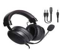 Unbekannt DR1TECH Blackjack+ Gaming Headphones with Cable and Microphone for PS5 Console [3D Audio], PS4, Xbox and Smartphone - 40 mm Over Ear Headphones Driver with Audio Stereo (Full Immersion)