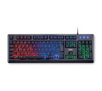 Unbekannt DR1TECH Puma Ergonomic Gaming Keyboard with LED Backlight for PC/PS4-104 Keys with 6-Key Rollover - USB Keyboard with Cable (QWERTY International Layout)