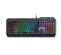 Unbekannt DR1TECH Wasp RGB Gaming Keyboard for PC/PS4 with LED Backlight - 104 Keys with 26 Keys Anti Ghosting - USB Keyboard with Cable (QWERTY International Layout)
