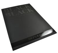 Unbekannt Fabriano Black Pad-Jet Matt Uncoated Surface 300gsm A2-20 Sheets-Ideal for Pastels, Crayons and Markers, Paper, A2