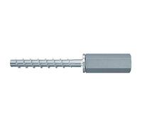 Unbekannt FBS II 6x55 M8/M10, Powerful Concrete Screw (Pack of 100), Screw with Internal Thread for Fixing in Plumbing, Heating & Air Conditioning, Grey, 6 x 55