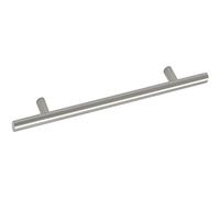 Unbekannt Grimme 8568210288 Basic Cabinet Handle Eradis Furniture Handle (Barell) Diameter 12 mm Width 368 mm Bar Handle Brushed Stainless Steel Silver Hole Spacing 288 mm
