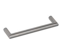 Unbekannt Grimme Brian 08 6906 20 Cupboard Handle Width 202 mm Drawer Handle Brushed Stainless Steel Silver Hole Spacing 192 mm
