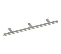 Unbekannt Grimme Eradis 8568310896 Basic Cabinet Handle (Barell) Diameter 12 mm Width 976 mm Bar Handle Brushed Stainless Steel Silver Hole Spacing 2 x 448 mm