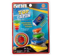 Unbekannt GÜNTHER FLUGSPIELE 1560 Top Spin Spinning Top, Approx. 4-8 cm, Skill Game with 5 Stackable Spinning Tops, for Children from 3 Years, Includes Starter