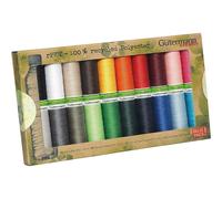 Unbekannt Gutermann 100% Recycled Polyester Sew-All Thread 100-20 Basic Coloured Reels, Multi, One Size