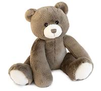 Unbekannt HISTOIRE D'OURS - Plush Toy, Taupe, Extra Soft and Fluffy - 35 cm - Oscar Collection - Invitation to Cuddle with a Big Smile - Companion for Birth Baby Girls Boys - Gift Box - HO3027