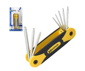 Unbekannt Juego Llaves Torx Plegable 8 Piezas Inviolable