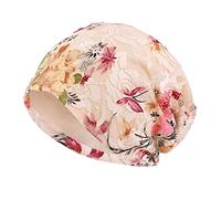 Unbekannt Lace Chemo Hats Women's Summer Beanie Head Scarf Super Soft Slouchy Turban Headwear Hop Wraps Beanie Hat Cap for Hair Loss, Cancer, Chemo, khaki, One Size