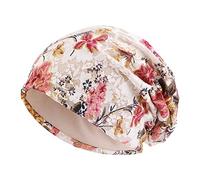 Unbekannt Lace Chemo Hats Women's Summer Beanie Head Scarf Super Soft Slouchy Turban Headwear Hop Wraps Beanie Hat Cap for Hair Loss, Cancer, Chemo, beige, One Size