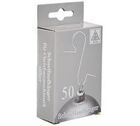 Unbekannt Riffelmacher 14326 Ball Hangers in Box Metal Pack of 50 Silver One Size